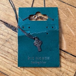 Holiday cross- new! Sterling silver